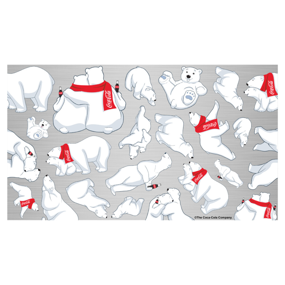 Coca Cola Christmas Polar Bears  Adult Stainless Steel Water Bottle