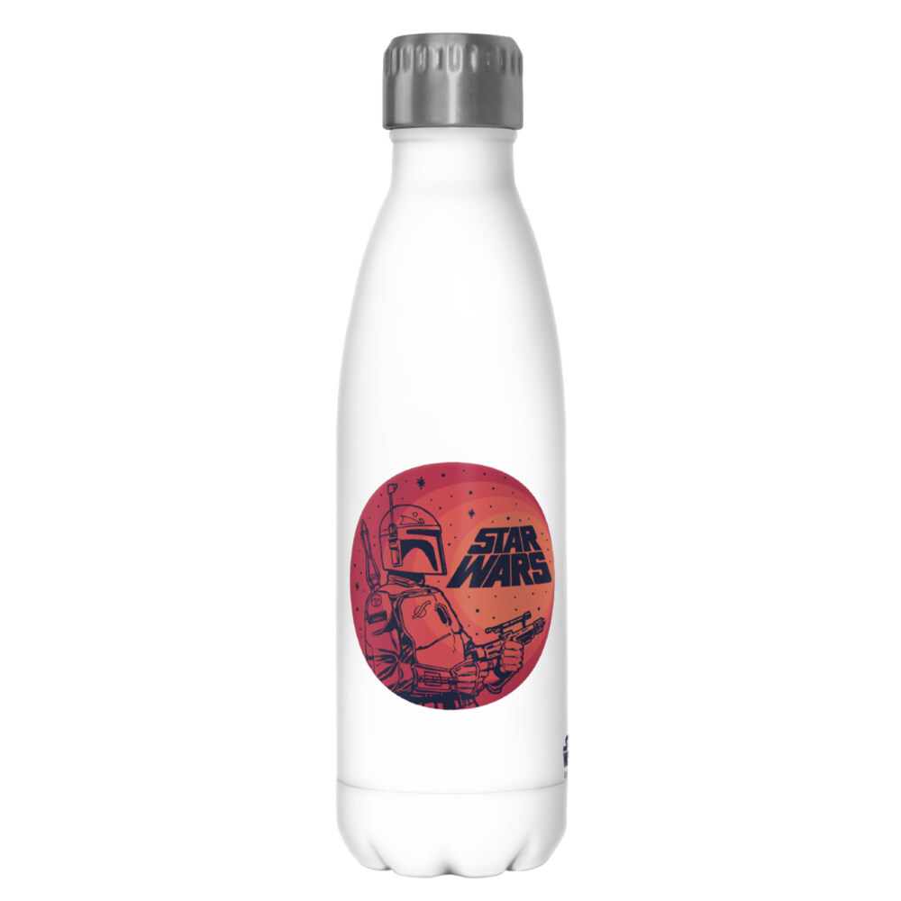 Star Wars Boba Fett Retro Circle  Adult Stainless Steel Water Bottle