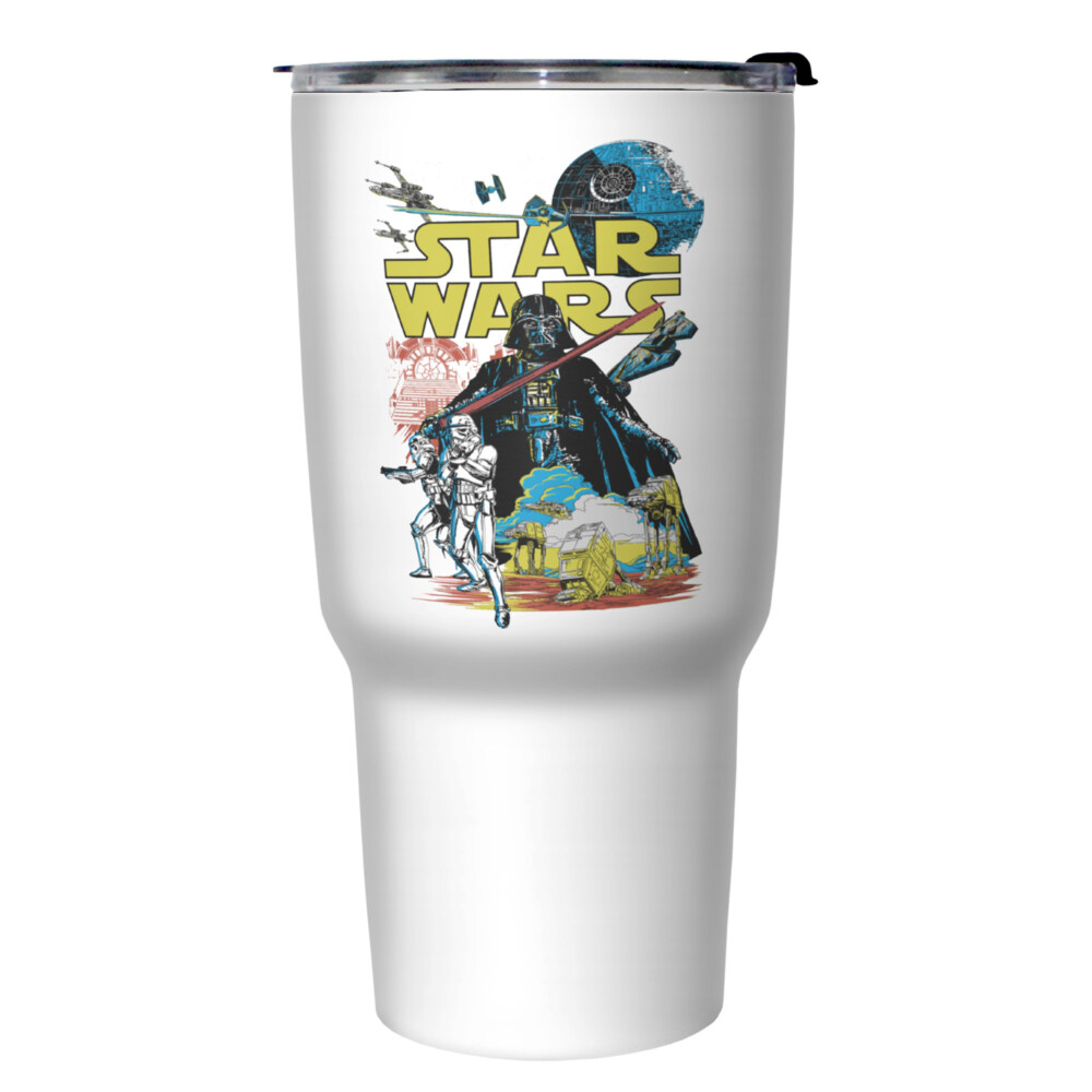 Star Wars Retro Rebel Poster  Adult Stainless Steel Tumbler w/Lid
