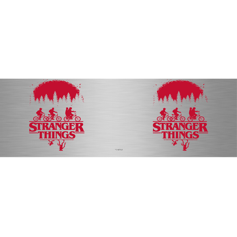 Stranger Things Bike Ride Silhouettes  Adult Stainless Steel Tumbler w/Lid