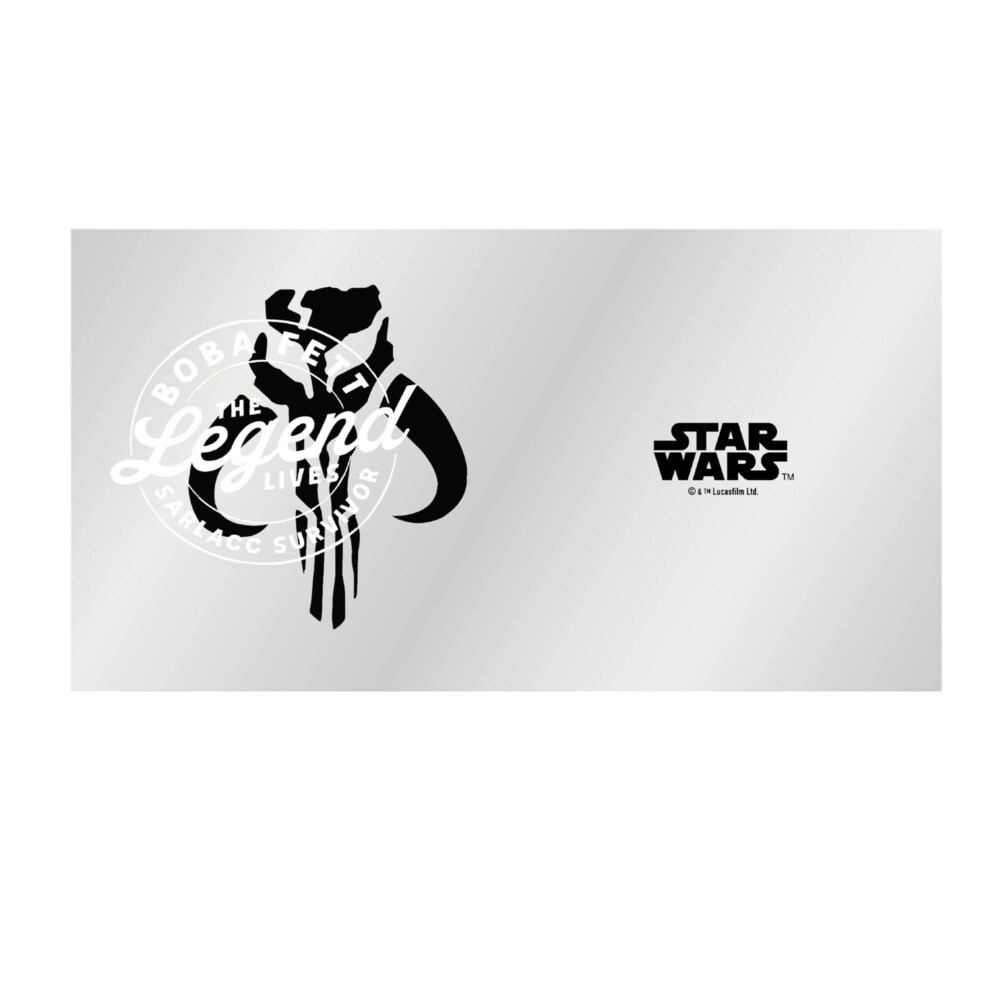 Star Wars: The Book of Boba Fett The Legend Lives Mandalorian Crest  Adult Tritan Can Shaped Drinking Cup