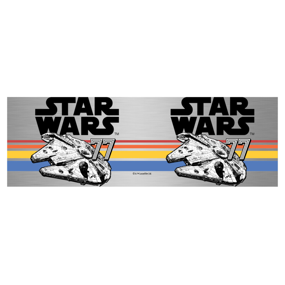 Star Wars Retro Millennium Falcon Logo  Adult Stainless Steel Tumbler w/Lid