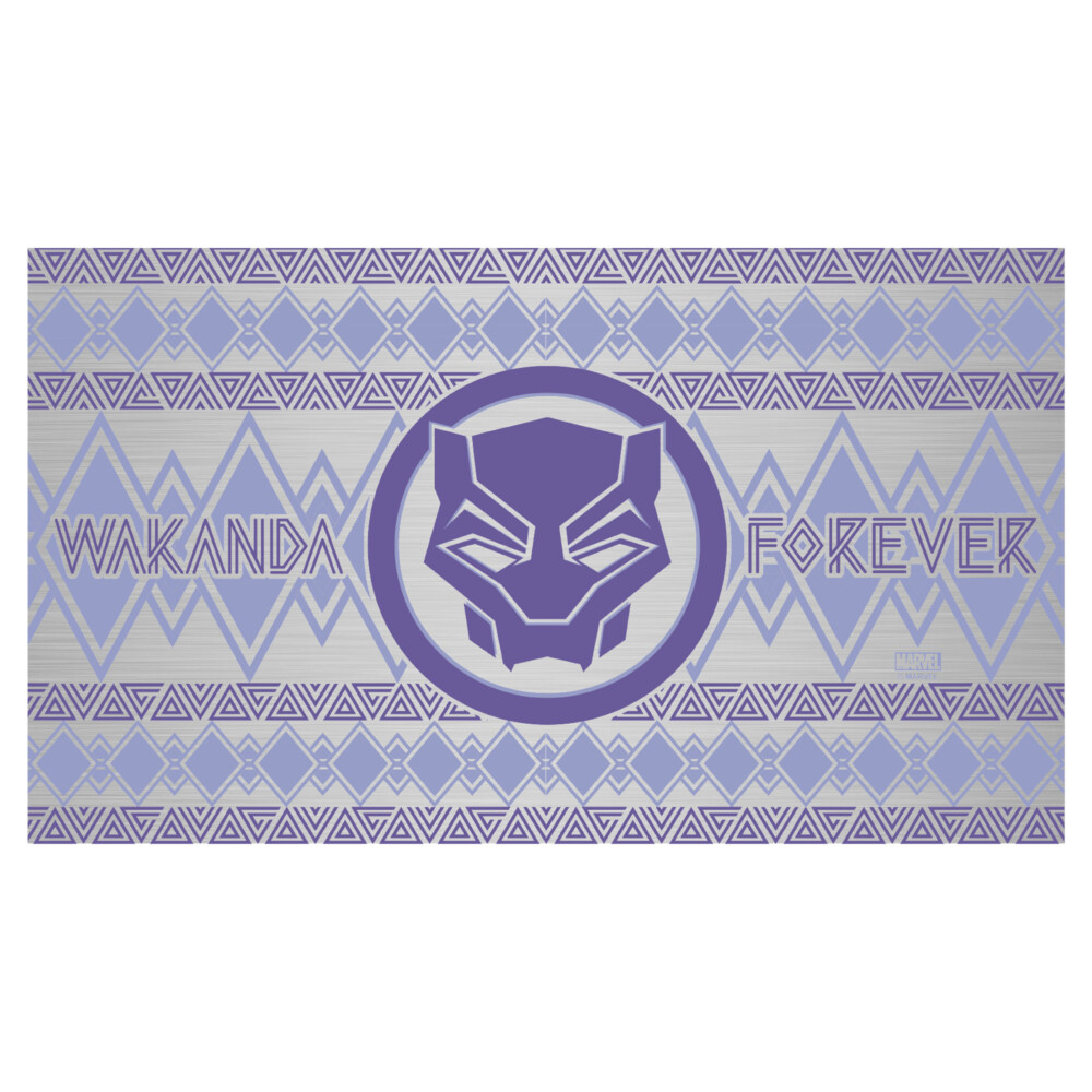 Marvel: Black Panther: Wakanda Forever Purple Logo  Adult Stainless Steel Water Bottle