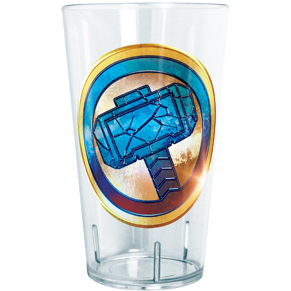 Marvel: Thor: Love and Thunder Cracked Mjolnir Badge  Adult Tritan Drinking Cup