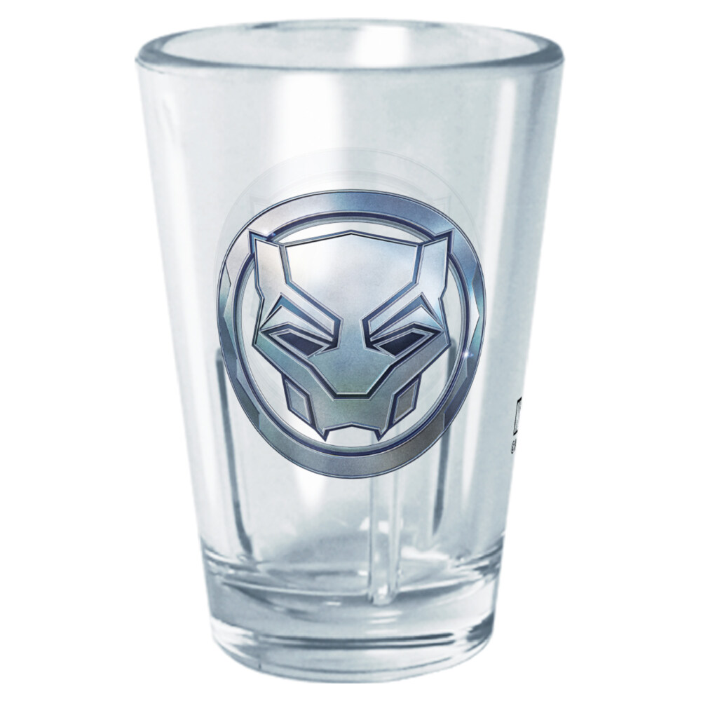 Marvel: Black Panther: Wakanda Forever Vibranium Panther Logo  Adult Tritan Shot Glass