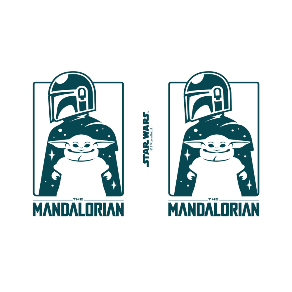 Star Wars: The Mandalorian Cute Silhouette  Adult Stainless Steel Water Bottle