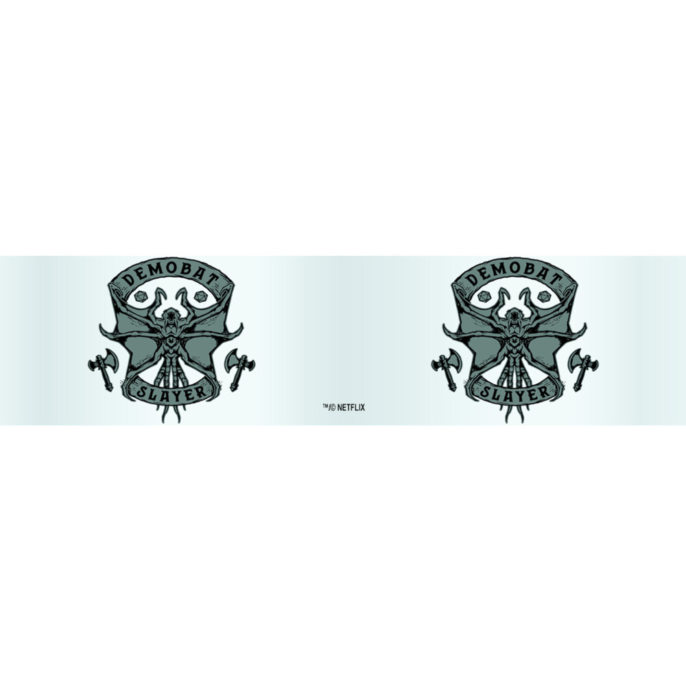 Stranger Things Demobat Dice Badge  Adult Tritan Shot Glass