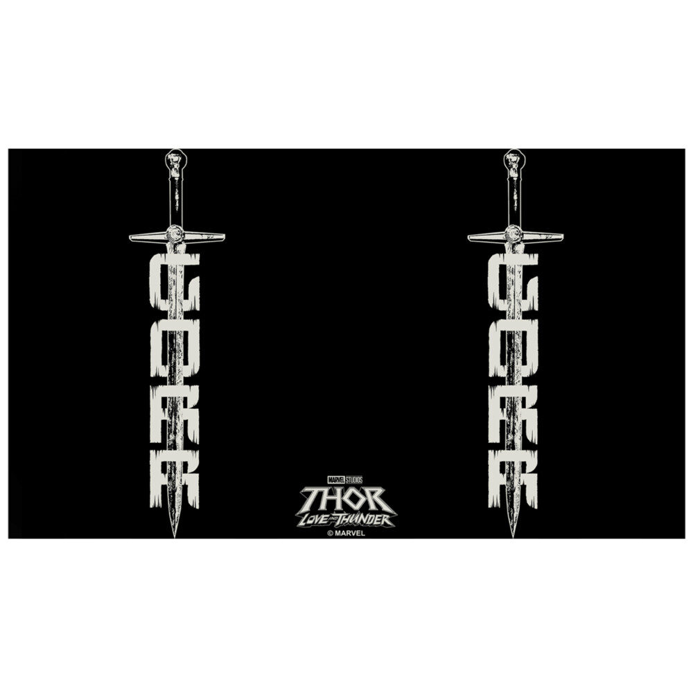 Marvel: Thor: Love and Thunder All-Black the Necrosword Gorr  Adult Stainless Steel Water Bottle