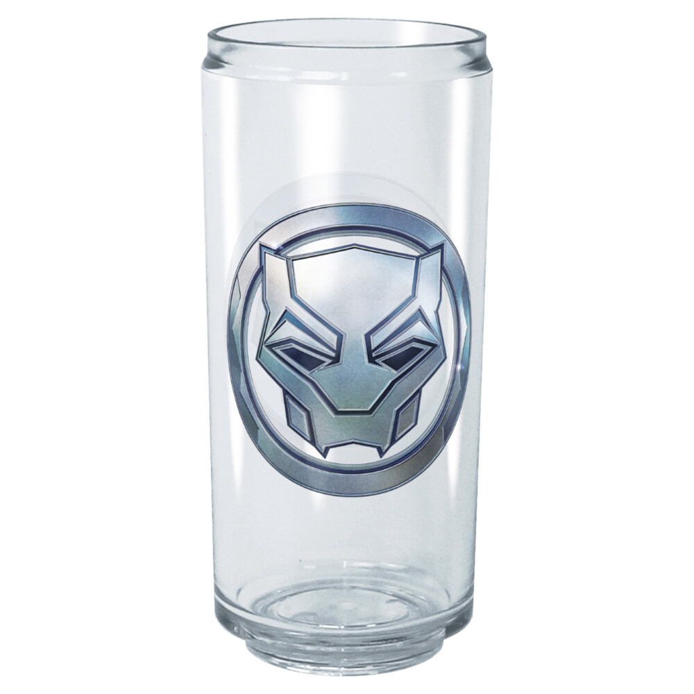 Marvel: Black Panther: Wakanda Forever Vibranium Panther Logo  Adult Tritan Can Shaped Drinking Cup