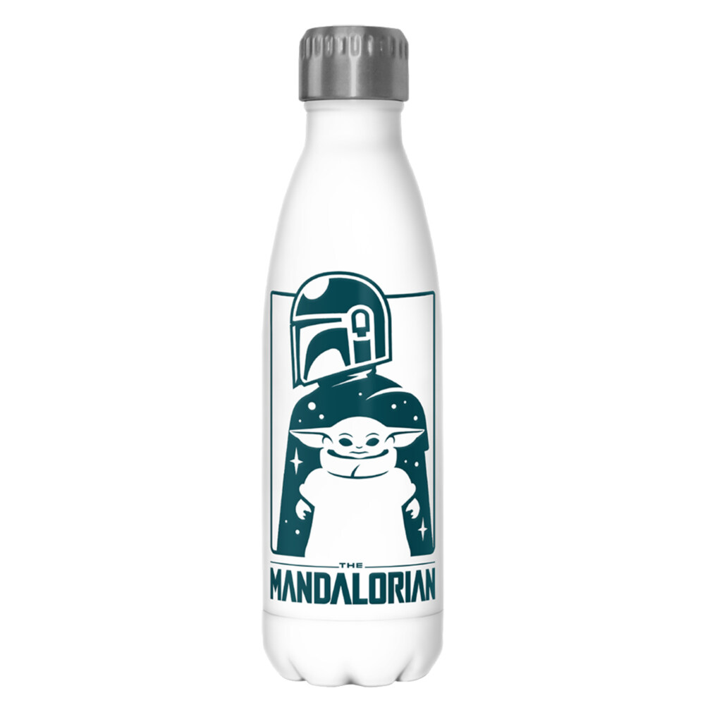 Star Wars: The Mandalorian Cute Silhouette  Adult Stainless Steel Water Bottle
