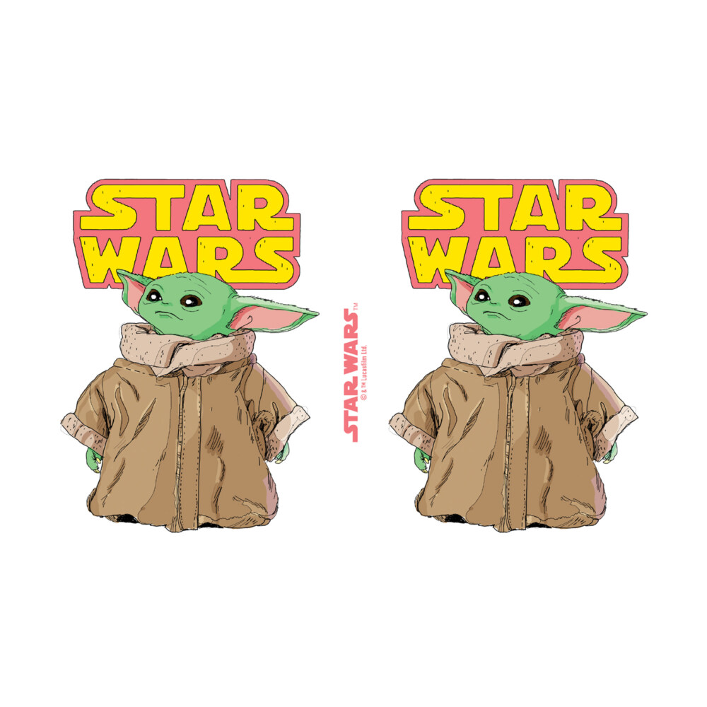 Star Wars: The Mandalorian The Child Retro Logo Stance  Adult Stainless Steel Water Bottle