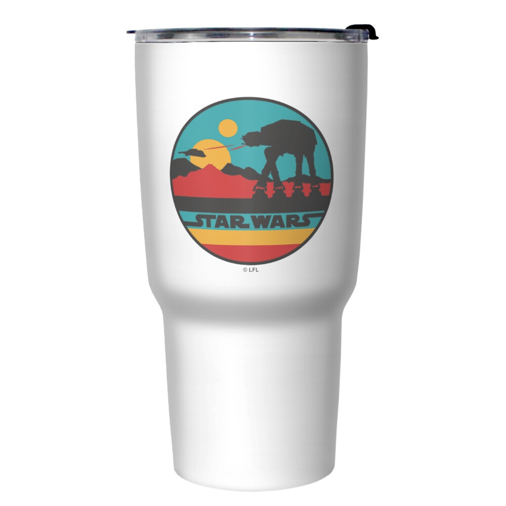Star Wars AT-AT Colorful Circle  Adult Stainless Steel Tumbler w/Lid