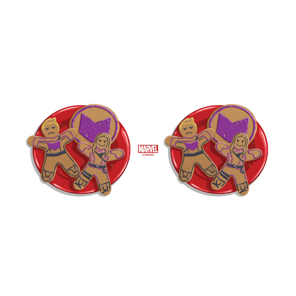 Marvel Hawkeye Gingerbread People  Adult Stainless Steel Water Bottle