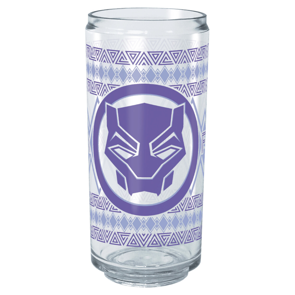 Marvel: Black Panther: Wakanda Forever Purple Logo  Adult Tritan Can Shaped Drinking Cup