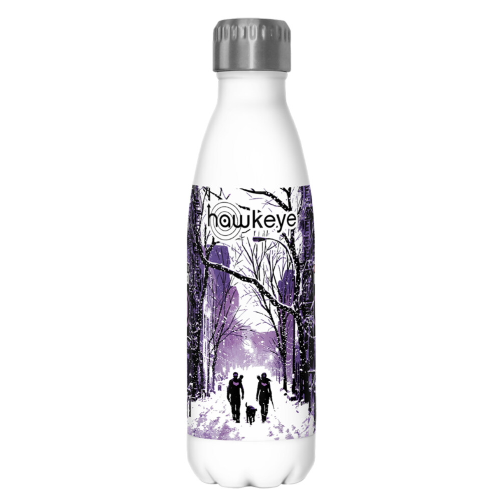 Marvel Hawkeye Purple Winter Poster  Adult Stainless Steel Water Bottle