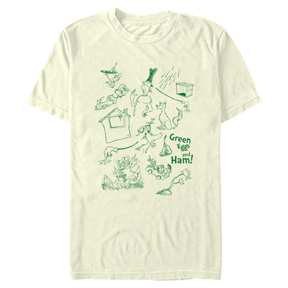 Men's Green Eggs And Ham Icons Short Sleeve T-Shirt