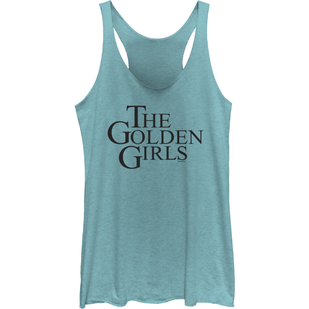 Junior's The Golden Girls Logo Serif Racerback Tank Top