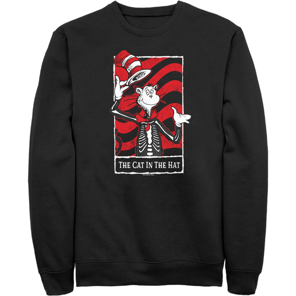 Men's Cat In Hat Tarot Crew Neck Fleece