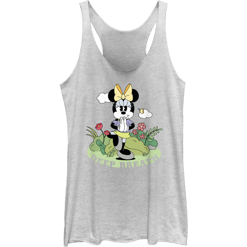 Junior's Deep Breath Racerback Tank Top