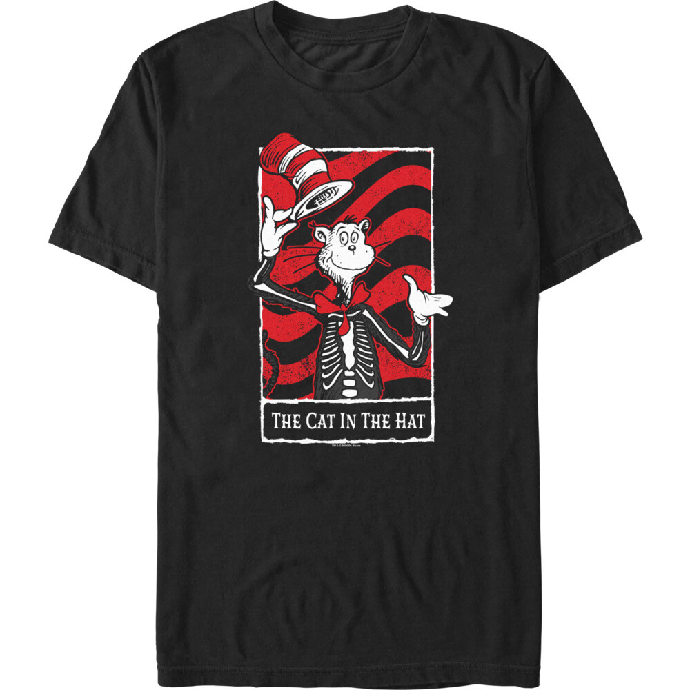 Men's Cat In Hat Tarot Short Sleeve T-Shirt