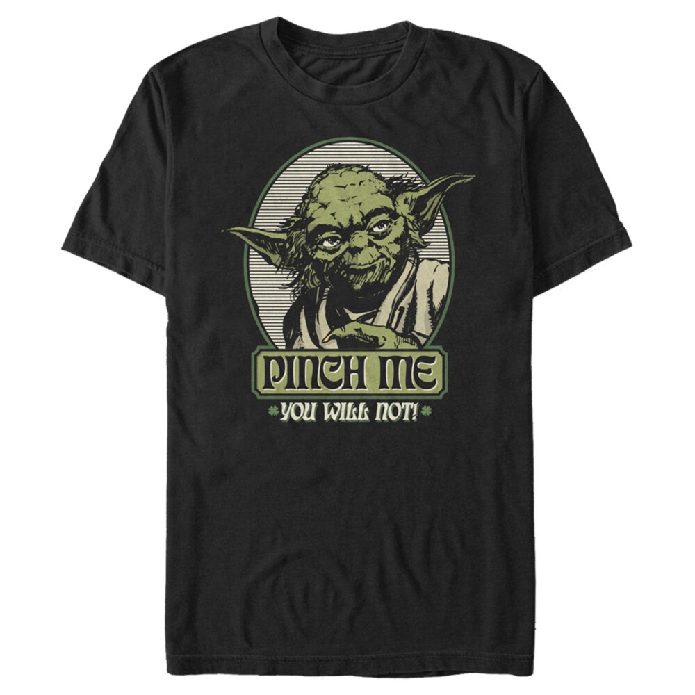 Men's Star Wars Yoda Pinch Me You Will Not  Adult T-Shirt