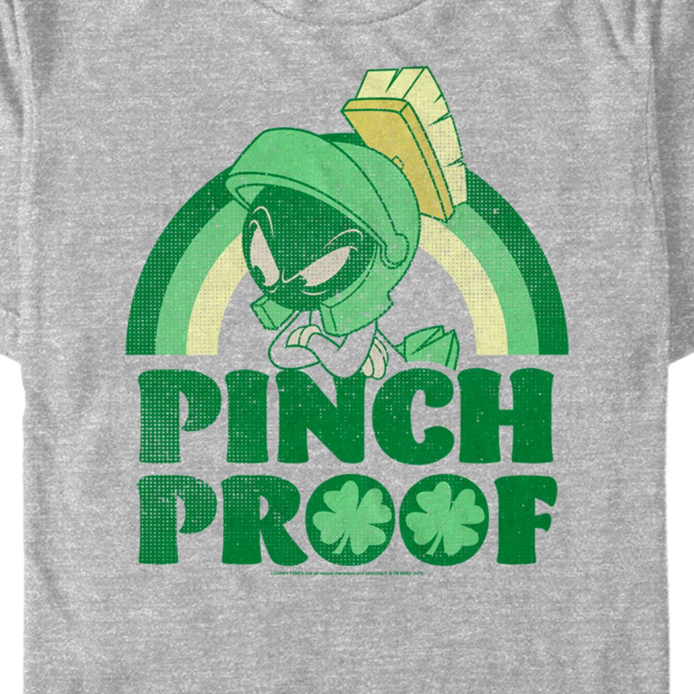 Men's Looney Tunes St. Patrick's Day Marvin the Martian Pinch Proof  Adult T-Shirt