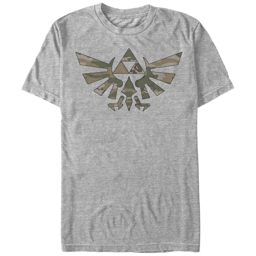 Men's Nintendo Legend of Zelda Triforce Camouflage Print  Adult T-Shirt