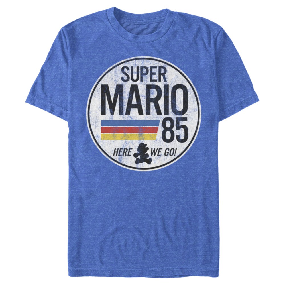 Men's Nintendo Super Mario Retro Rainbow Ring  Adult T-Shirt