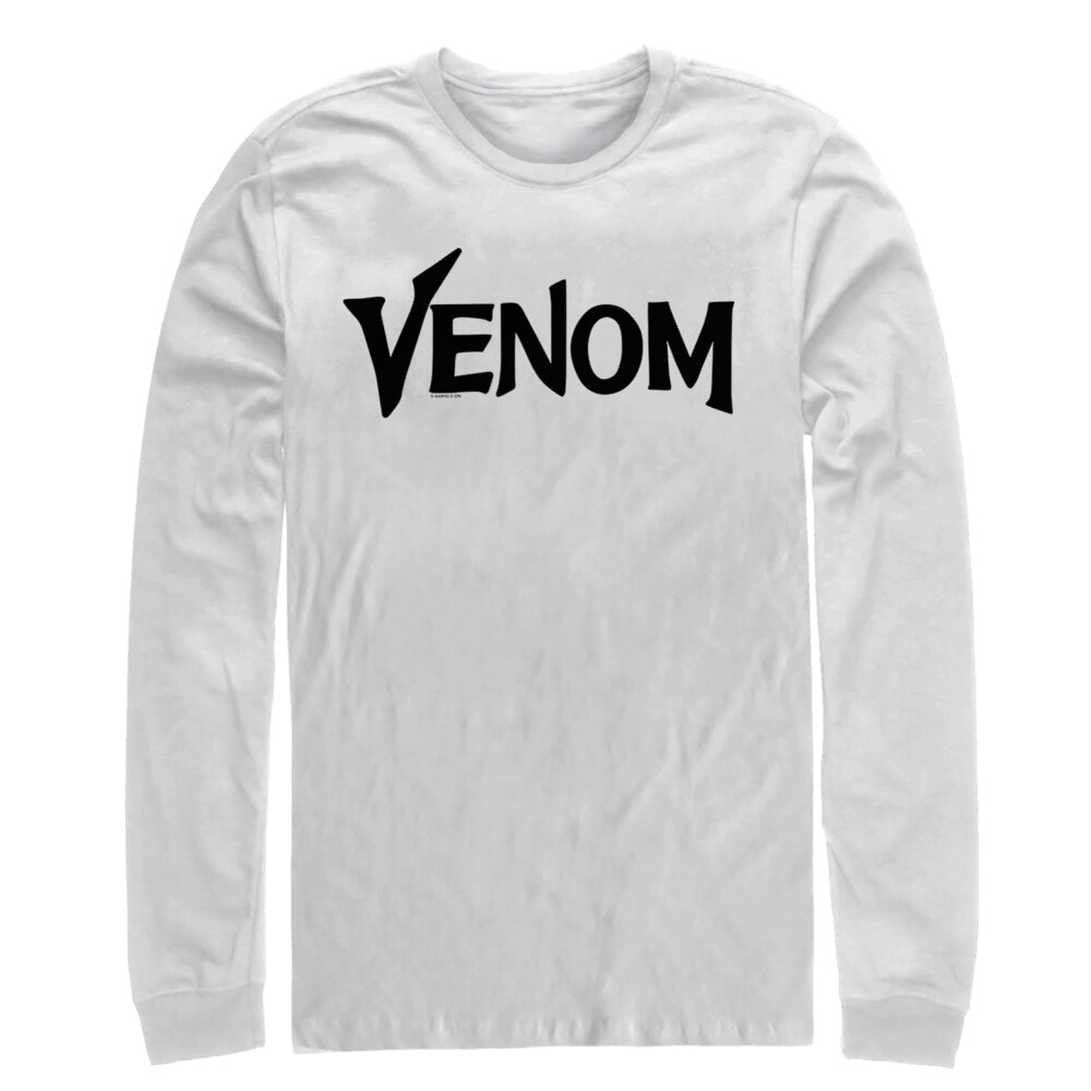 Men's Marvel Venom Film Bold Logo  Adult Long Sleeve Shirt
