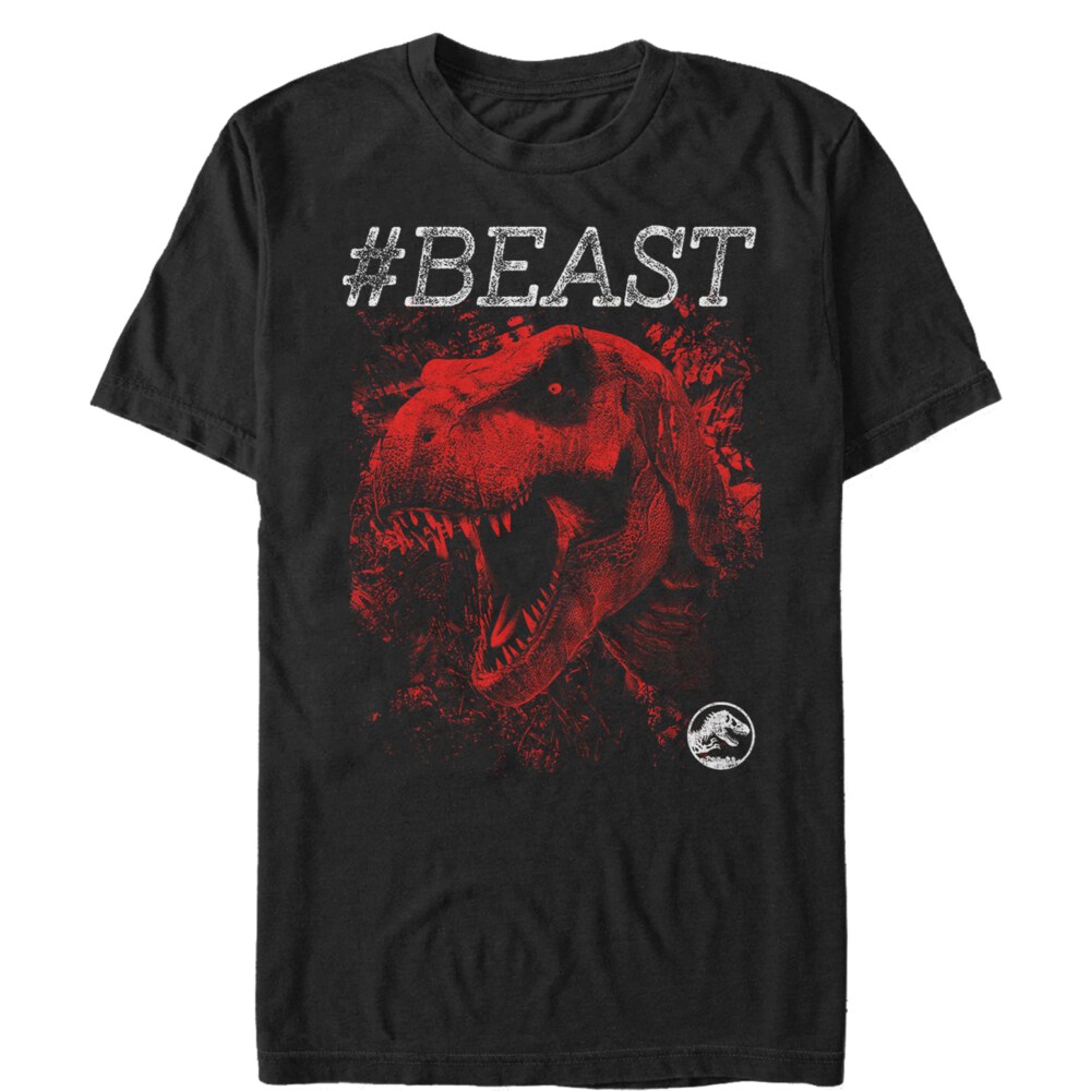 Men's Jurassic World #Beast T. Rex  Adult T-Shirt