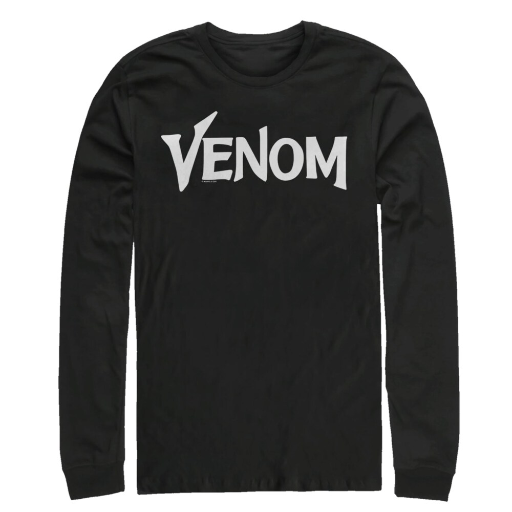 Men's Marvel Venom Film Bold Logo  Adult Long Sleeve Shirt