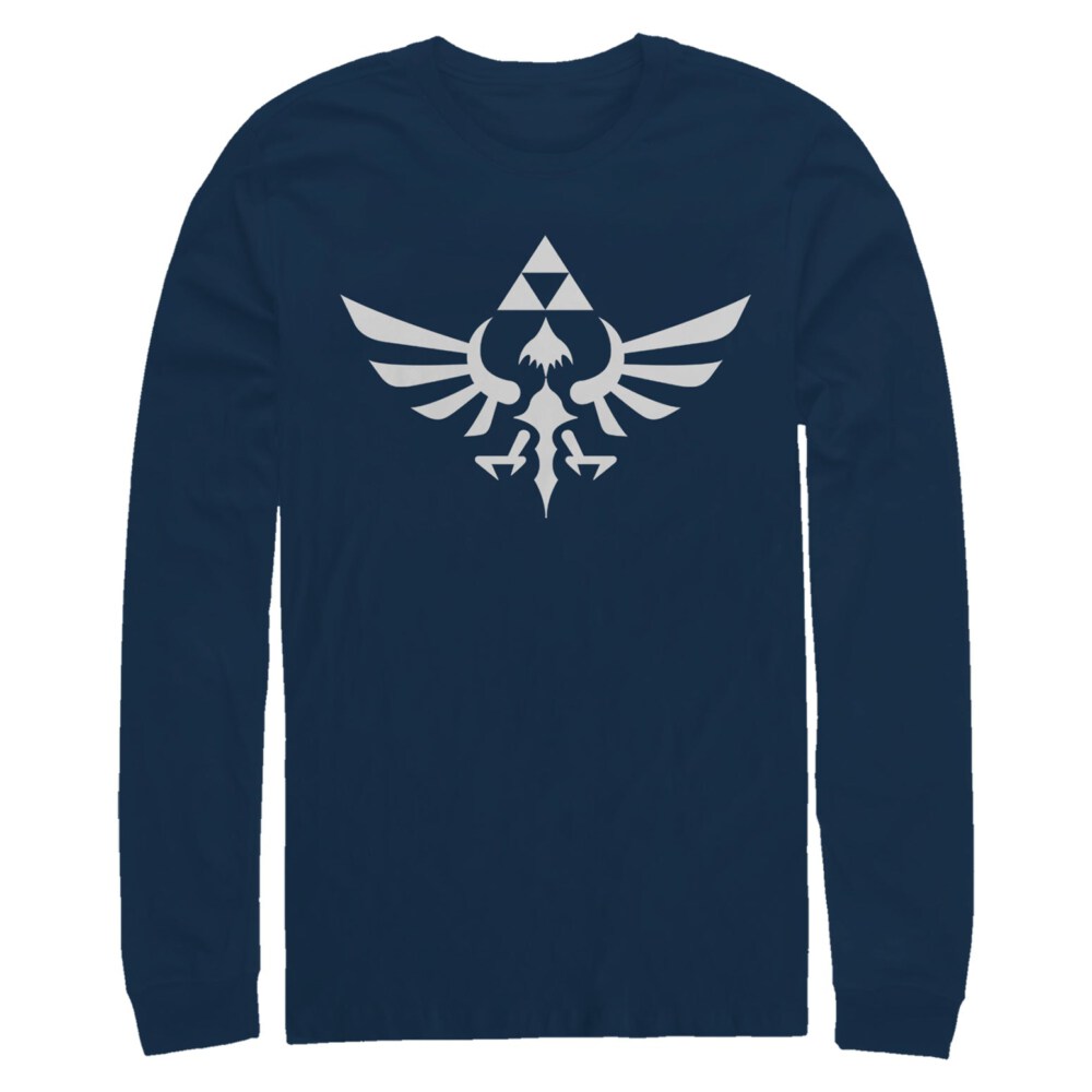 Men&#039;s Nintendo Legend of Zelda Triforce  Adult Long Sleeve Shirt