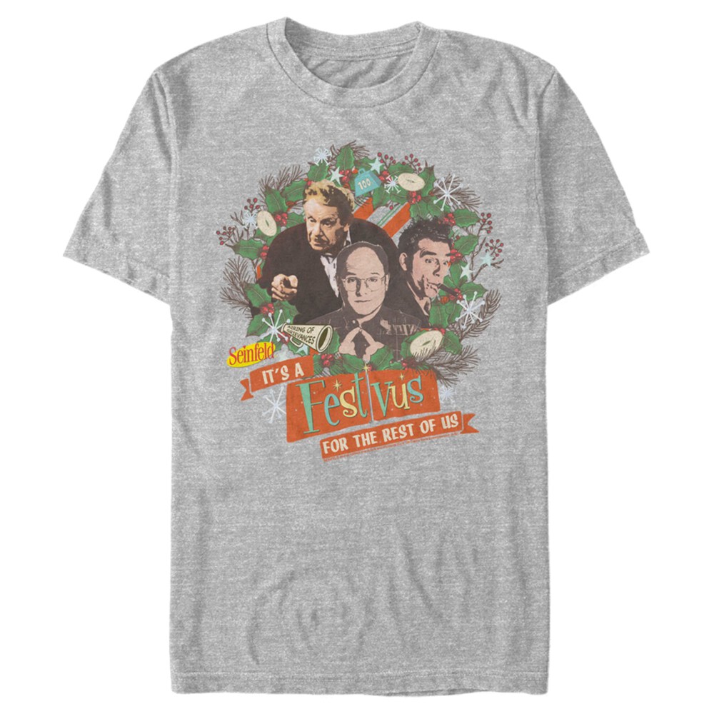 Men's Seinfeld Festivus Wreath  Adult T-Shirt