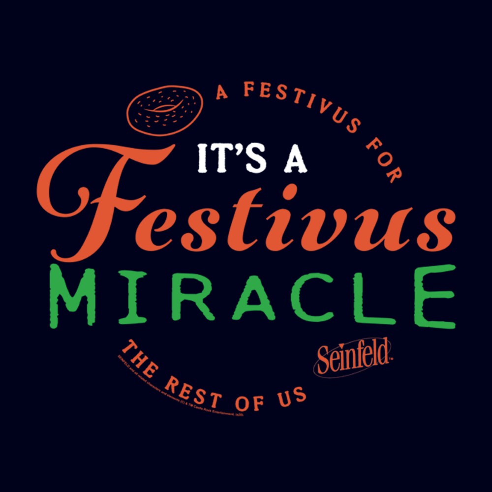 Men's Seinfeld Festivus Wreath  Adult T-Shirt