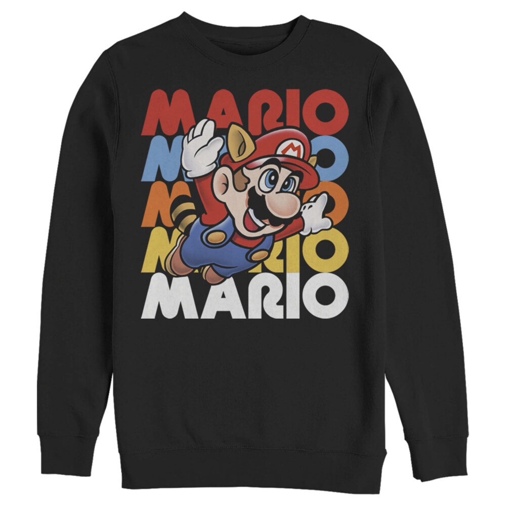 Men's Nintendo Flying Raccoon Mario  Adult Sweatshirt