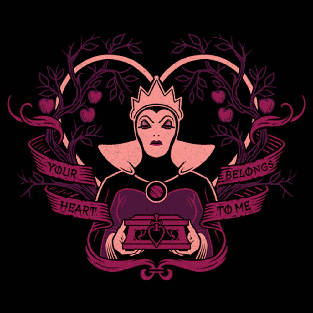 Men's Snow White and the Seven Dwarves Evil Queen Your Heart Belongs To Me  Adult T-Shirt