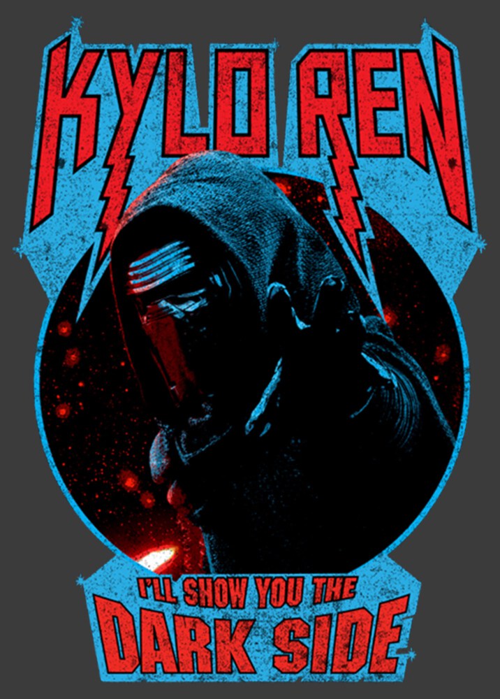 Men's Star Wars The Force Awakens Kylo Ren Show Dark Side  Adult Pull Over Hoodie