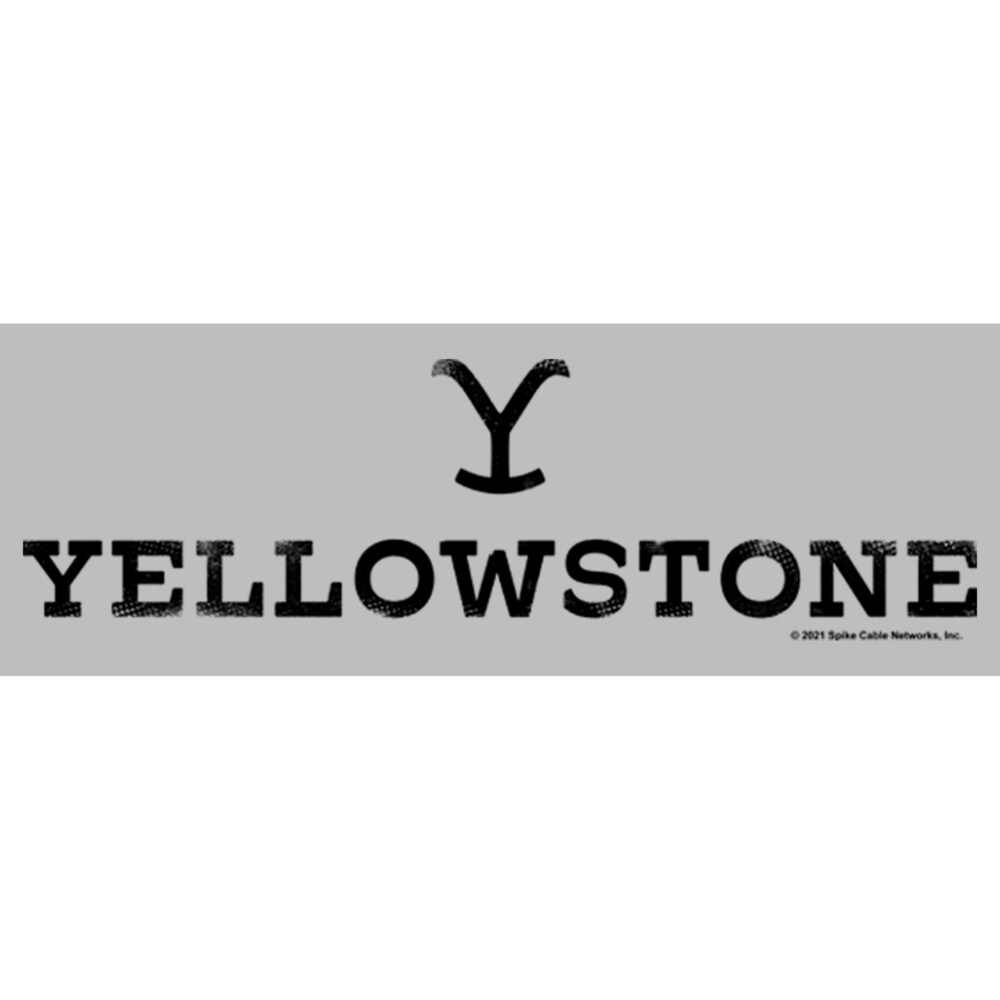 Men's Yellowstone White Dutton Ranch Brand Logo  Adult T-Shirt