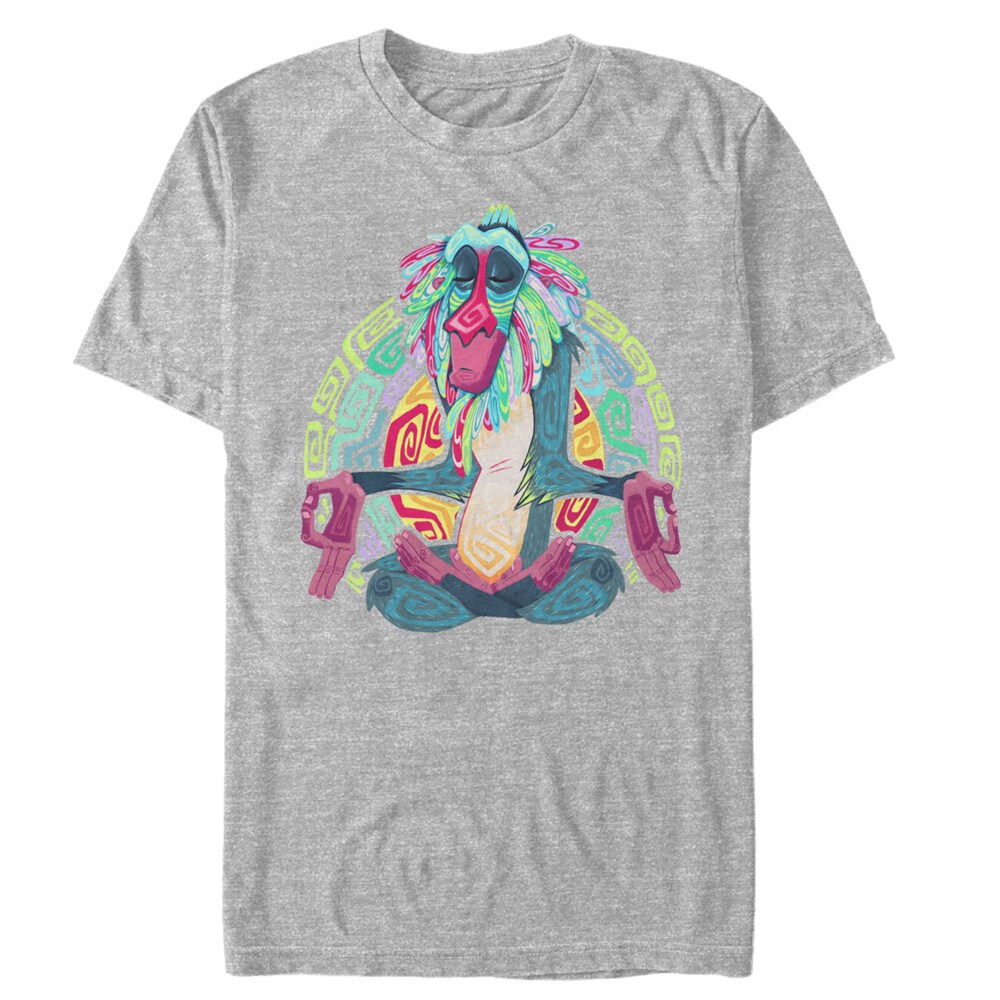 Men's Lion King Rafiki Geometric Rainbow  Adult T-Shirt