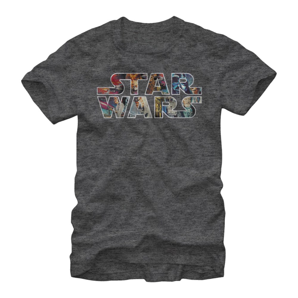 Men's Star Wars Classic Poster Logo  Adult T-Shirt