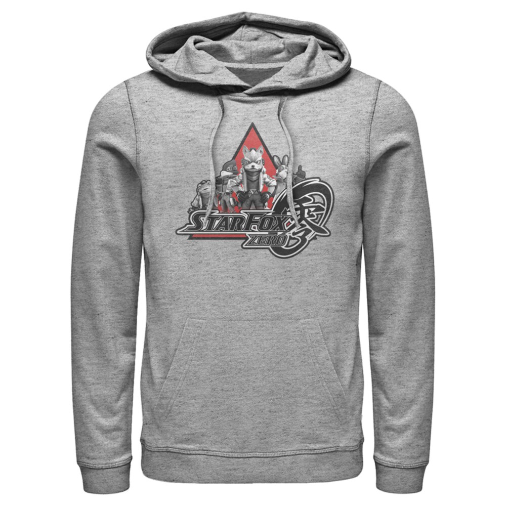Men's Nintendo Star Fox Zero Logo Characters  Adult Pull Over Hoodie