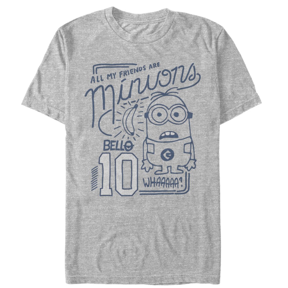 Men's Despicable Me My Friends Are Minions  Adult T-Shirt