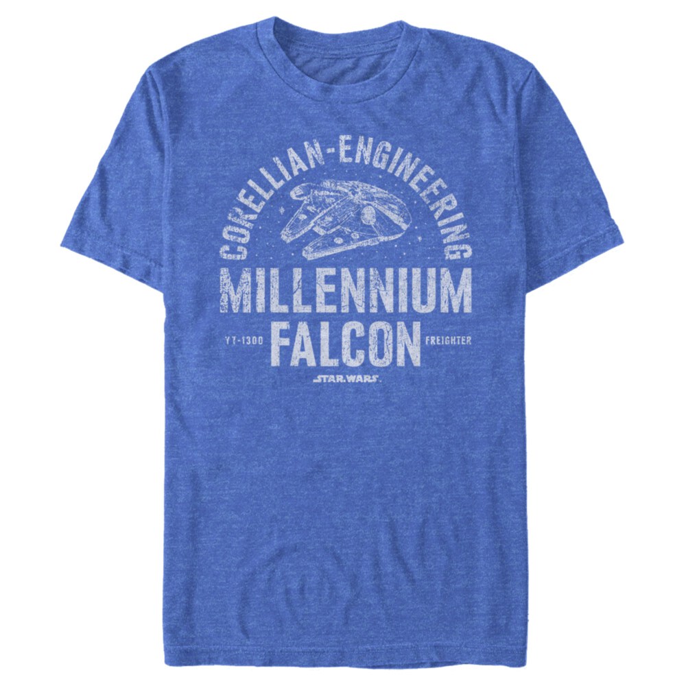 Men's Star Wars Millennium Falcon Corellian Engineering Adult T-Shirt