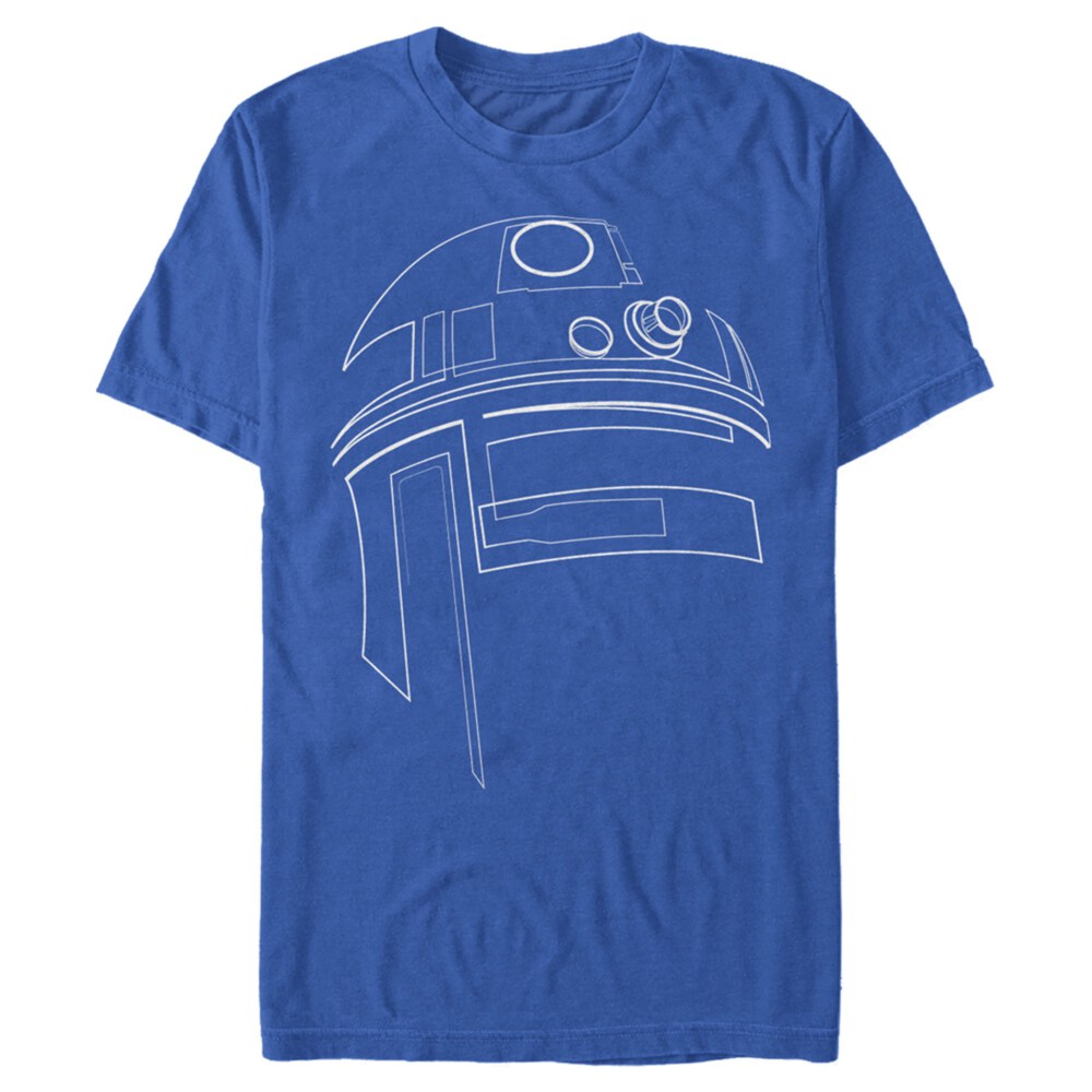 Men's Star Wars R2-D2 Outline Adult T-Shirt