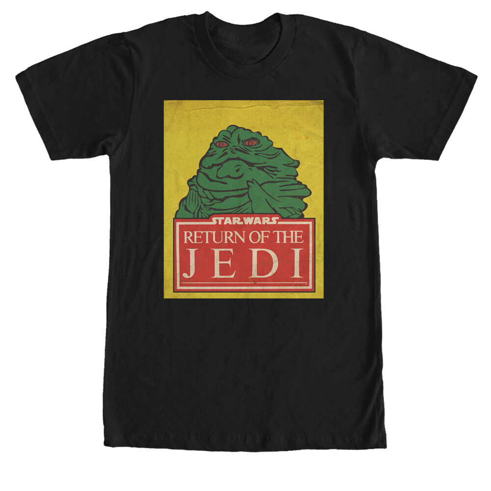 Men's Star Wars Jabba the Hutt Trading Card Adult T-Shirt