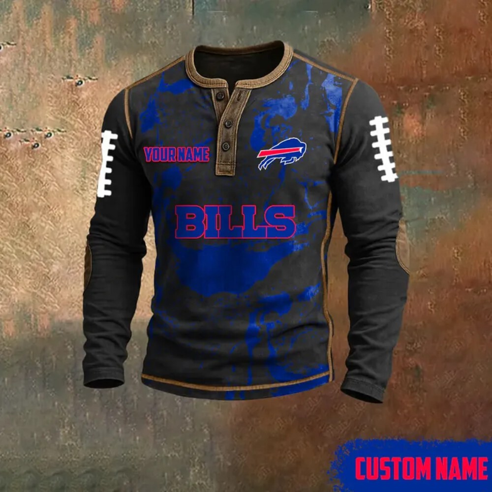 Stocktee Buffalo Bills Limited Edition Three-Button Long Sleeve Shirt