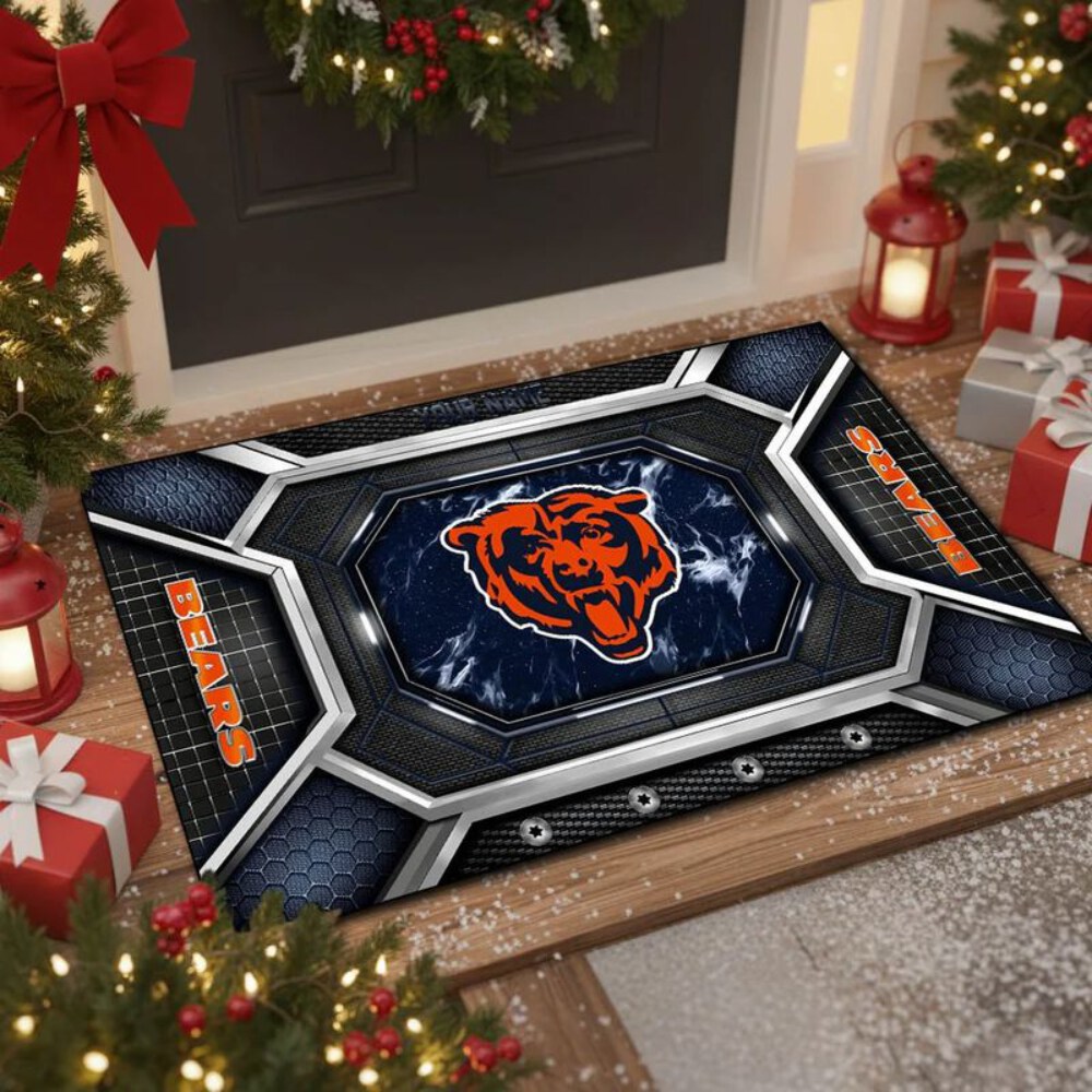Chicago Bears Limited Edition Rubber Base Doormat Gifts For Christmas