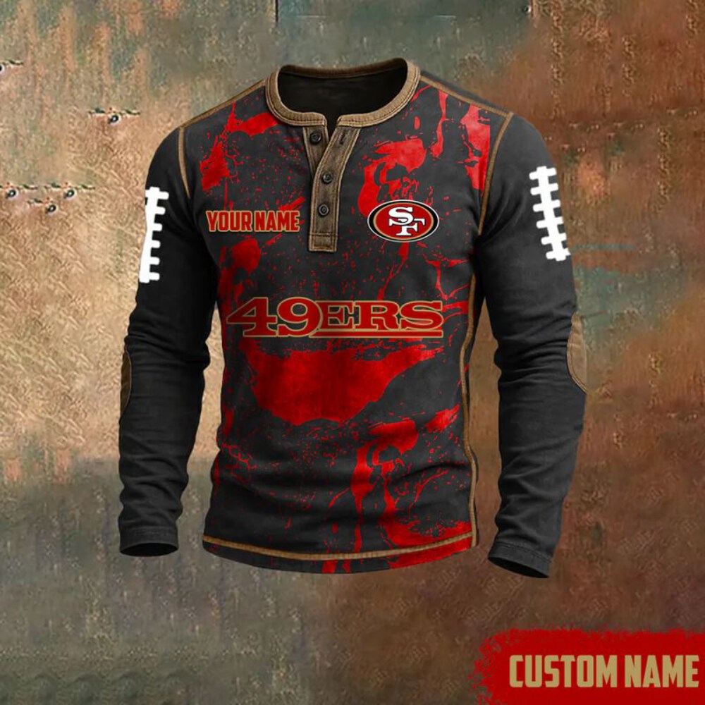 Stocktee San Francisco 49ers Limited Edition Three-Button Long Sleeve Shirt