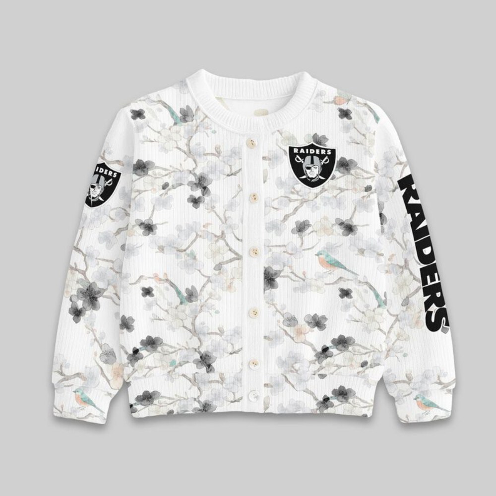 Stocktee Las Vegas Raiders Limited Edition Spun-knit Button Sweater NEW153906