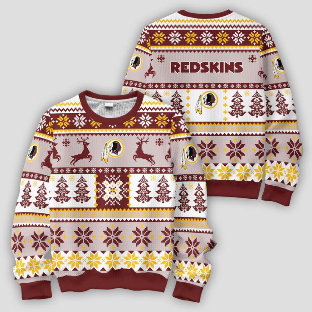 Stocktee Washington Redskins Christmas Limited Edition Ugly Sweater Lind NEW157790